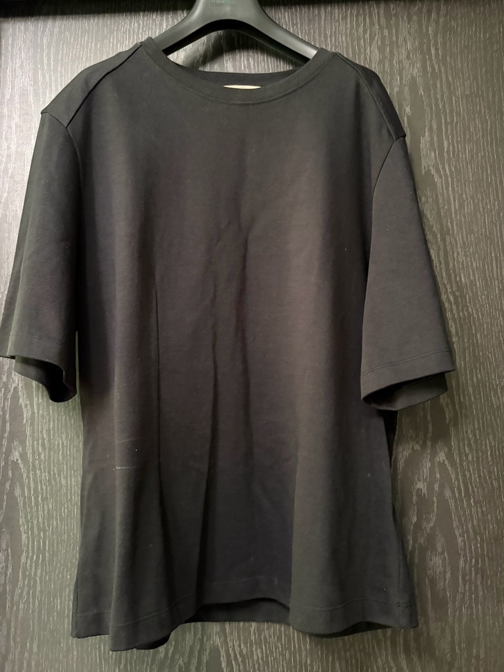 H&M Black Cotton Crewneck T‑Shirt oversize